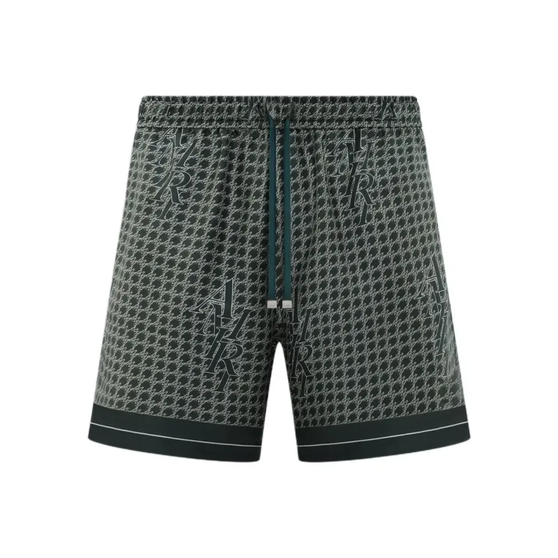 AMIRI Staggard Houndstooth Silk Short-0