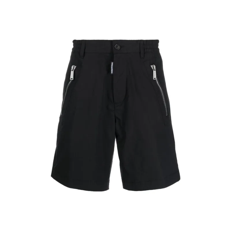 DSQUARED 2 Icon Printed Knee Length Shorts-0