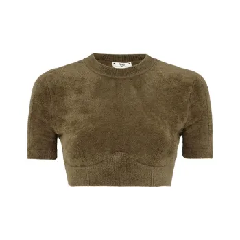 FENDI X Skims Collaboration Crop Tops Women's Green