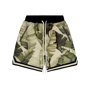 JUNGLE GURL Basketball Casual Shorts Unisex Green