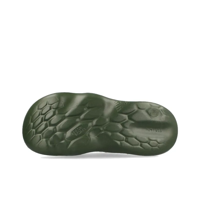 New Balance Slip Resistant Abrasion Resistant Slide Slippers Unisex Olive Green-3