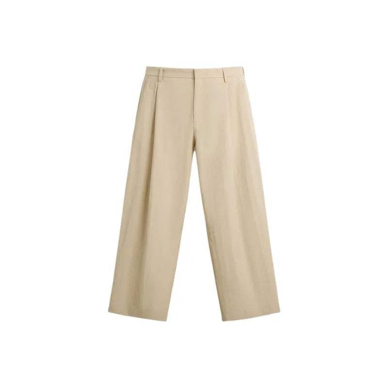 ZARA Casual Pants Men Tan-0