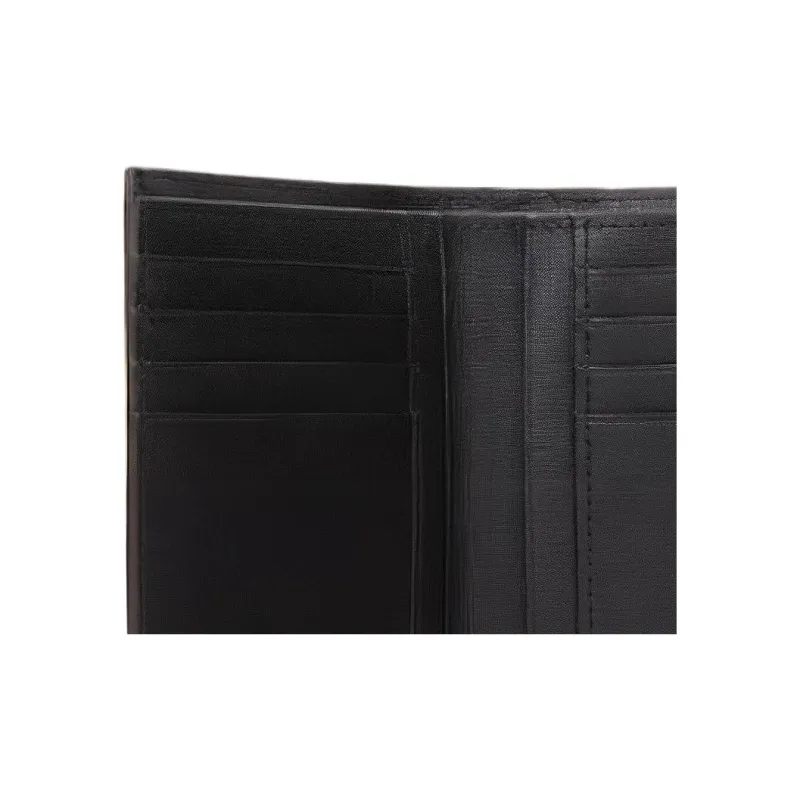 Furla Babylon Leather Card Holder Wallet Women's Black-5