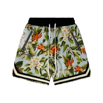 JUNGLE GURL Straight Fit Basketball Casual Shorts Unisex Blue