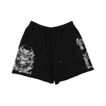TCH Casual Shorts Unisex Black Base With Silver Logo