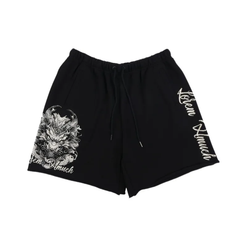 TCH Casual Shorts Unisex Black Base With Silver Logo-0