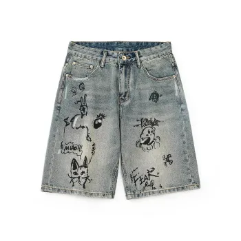 SANTASTIC Denim Shorts Men's Blue