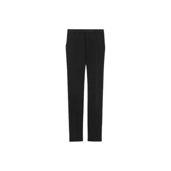 SAINT LAURENT High Waist Straight Leg Pants