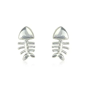 KwOnline S999 Fine Silver Stud Earrings Women's