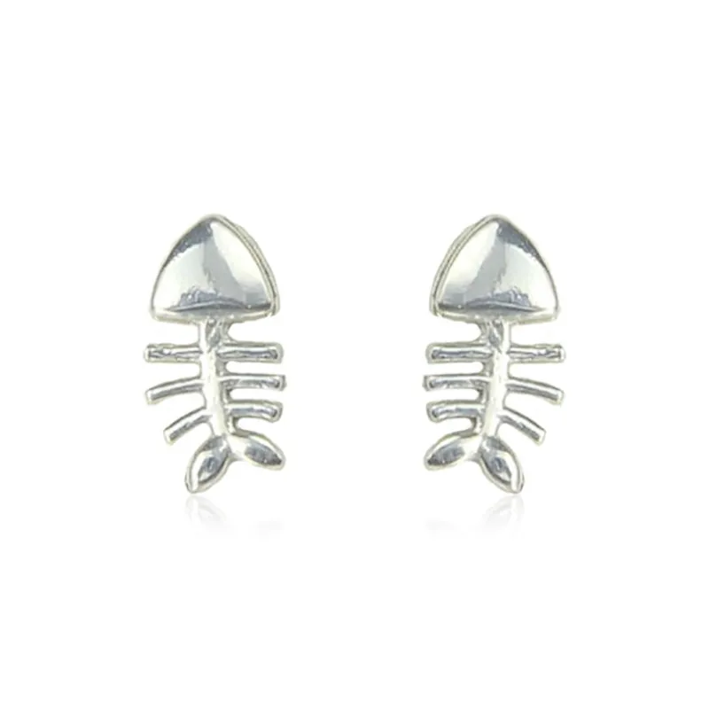 KwOnline S999 Fine Silver Stud Earrings Women's-0