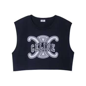 CELINE Tank Tops Women's Black
