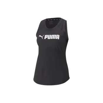 PUMA Essentials+ Fit Logo Training Tank Top Women's Tank Tops Women's Black