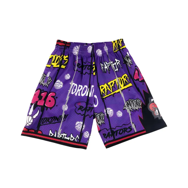 Mitchell & Ness Basketball Shorts Unisex Purple-0