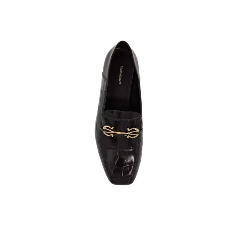 FERRAGAMO SALVATORE Casual Single Shoes Women's Black-2