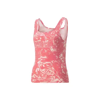 PUMA POWER AOP TANK Top Women's Red