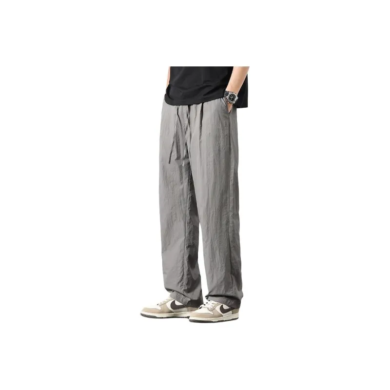 Menglaini Casual Pants Unisex Black-6