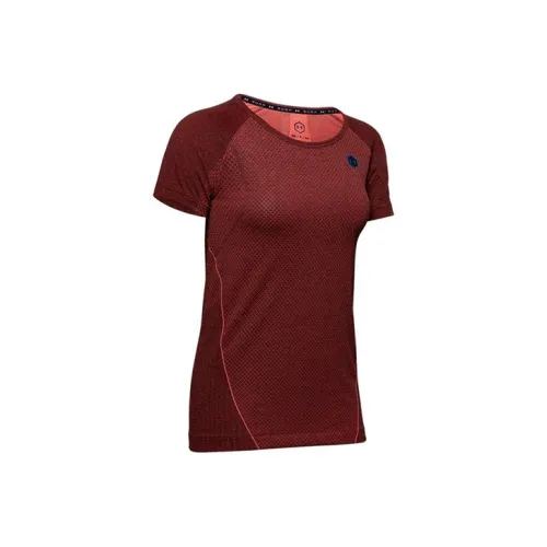 Under Armour Straight T-Shirt Women's Aromatic Red