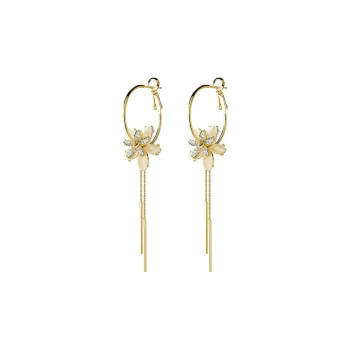 VIOLET S925 Silver Earrings Women's