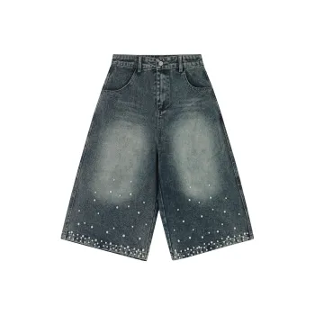 GBXM Denim Shorts Unisex Blue