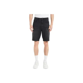 LESS IS MORE Denim Shorts Men's Denim Black