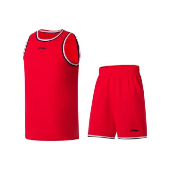 LINING Sports Basketball Collection Basketball Suits Men August 1st Red