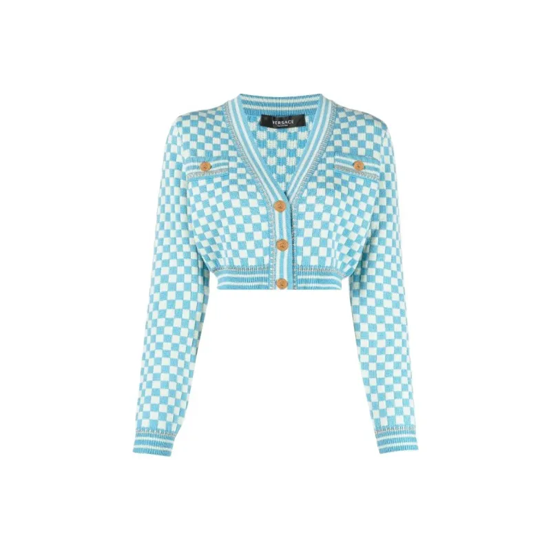 VERSACE SS22 Knitwear Women's Blue-0