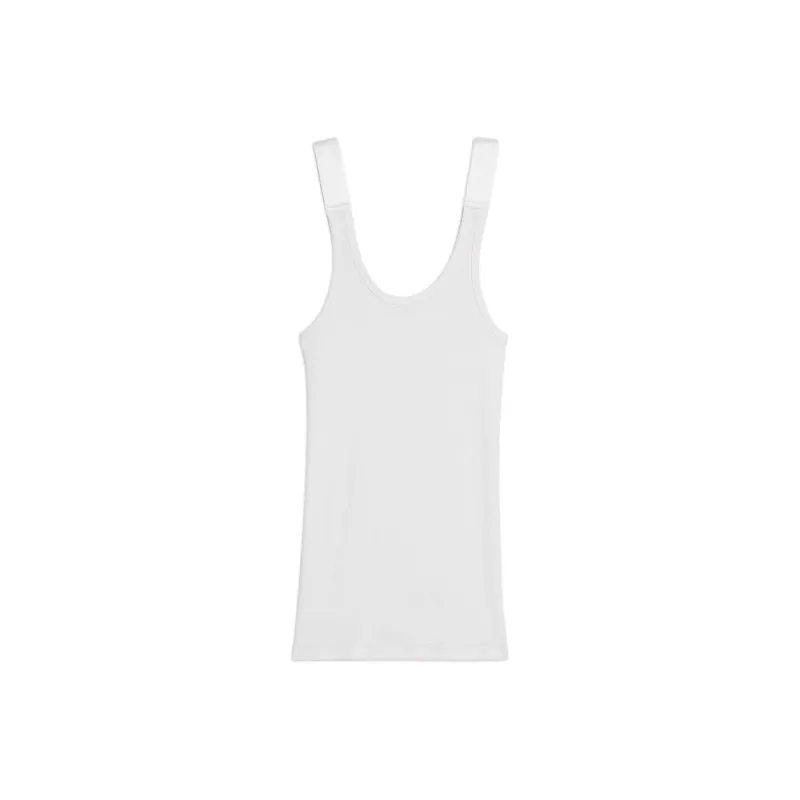 Helmut Lang Ribbed Stretch Tank Top-0