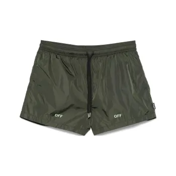 OFF WHITE Logo Printed Swim Shorts