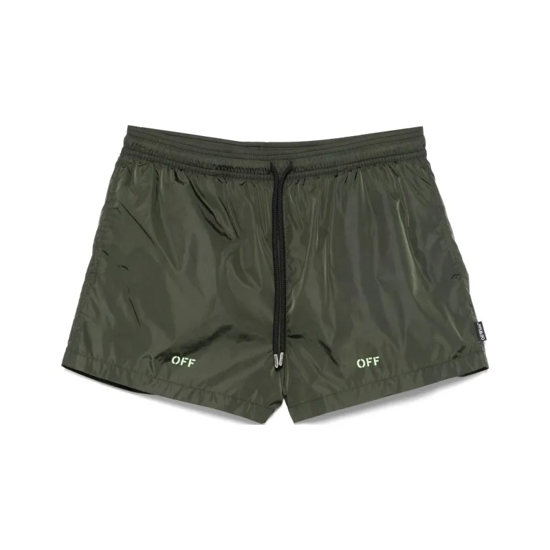 OFF WHITE Logo Printed Swim Shorts-0