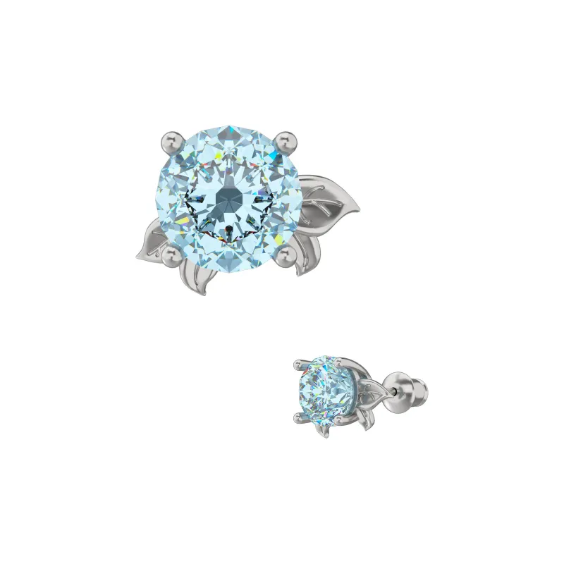 ICEGANG S925 Silver Stud Earrings Unisex-1