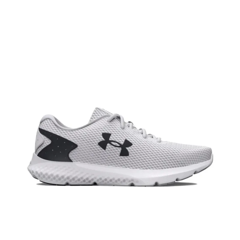 Under Armour Charged Rogue 3 Anti Slip Wear Resistant Low Top Running Shoes Men's White-1