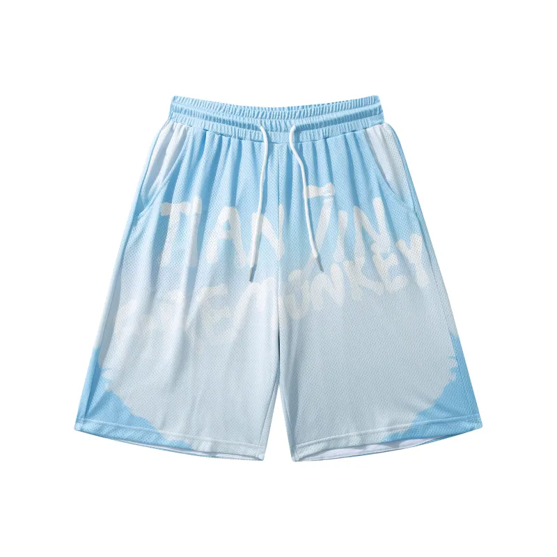 FireMonkey Loose Fit Shorts Unisex Blue-0