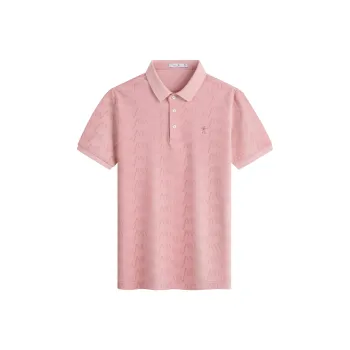 Dance With Wolves Polo Shirt Men's Pink