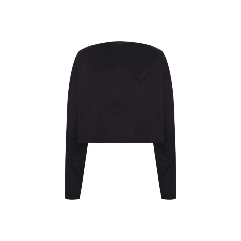 PRADA Crop Tops Women's Black-0