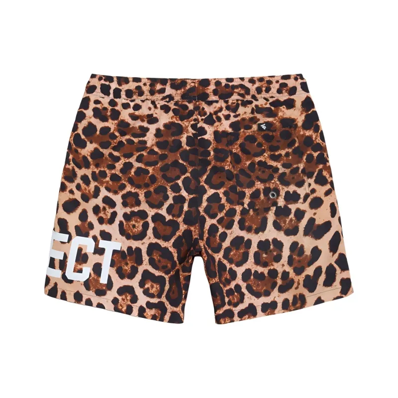 GAILANG Beach Shorts Men Leopard Print-1