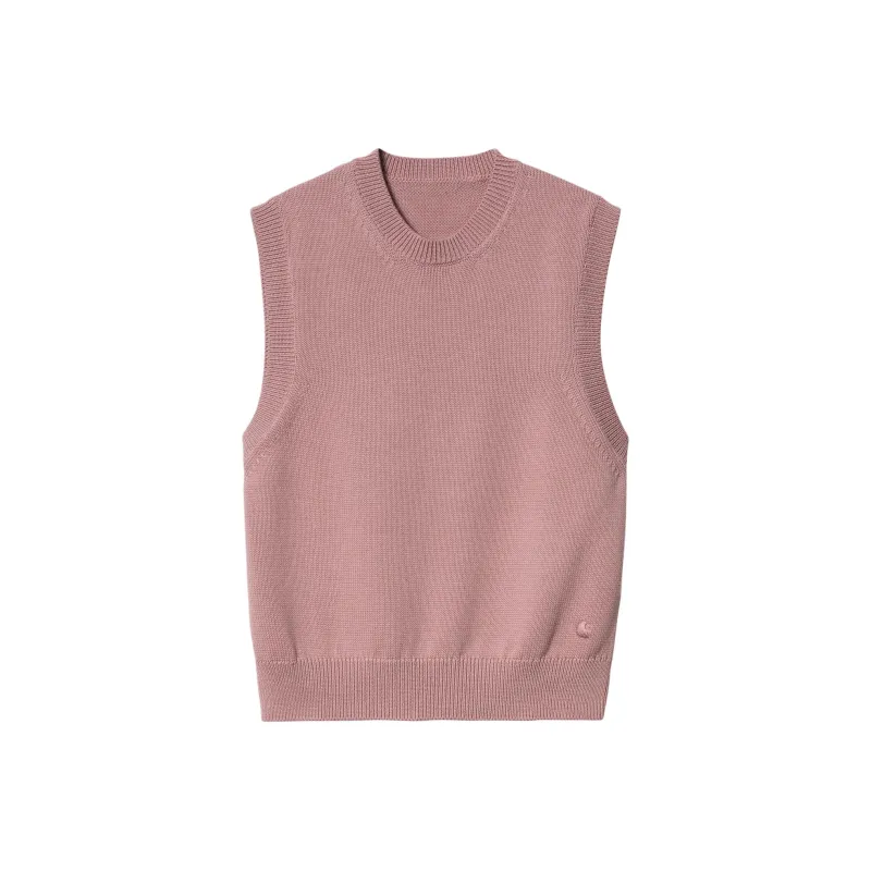 Carhartt WIP SS24 W' Chester Vest Sweater Tank Tops Women's Pink-0