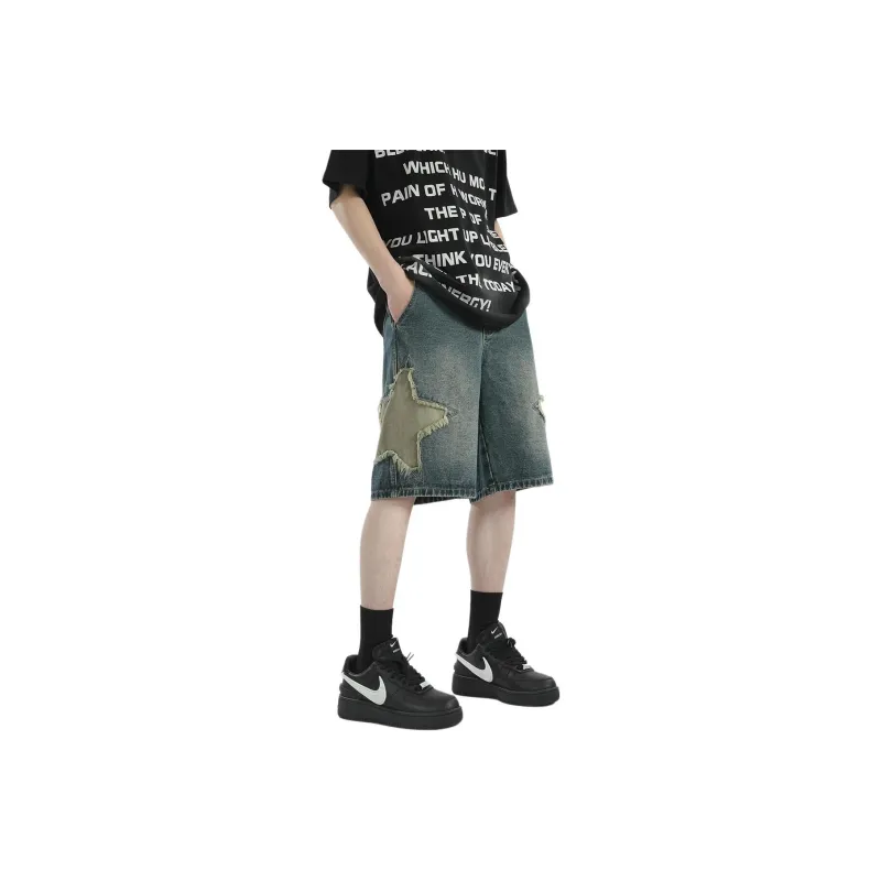 BEAR UNION Denim Shorts Unisex Blue-0