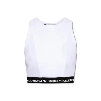 VERSACE JEANS COUTURE Tank Tops Women's White