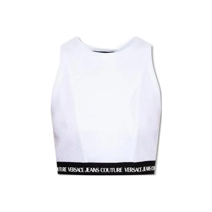 VERSACE JEANS COUTURE Tank Tops Women's White-0
