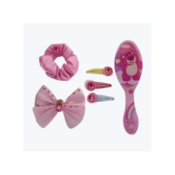 Disney Strawberry Bear Series Polyester Hair Clips Women's Pink