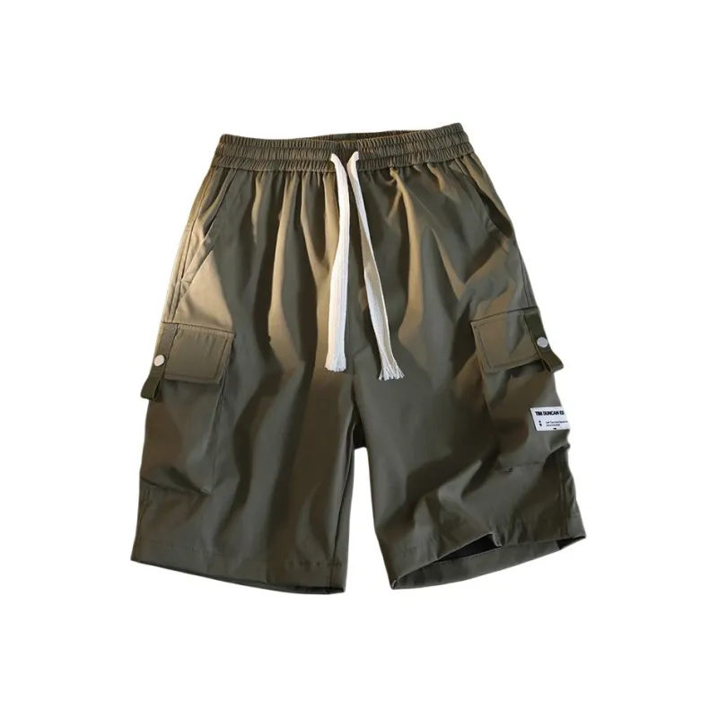 GROW DATE Cargo Shorts Unisex Black-10