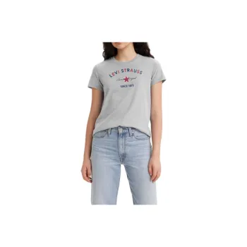 Levis T Shirts Women's Gray