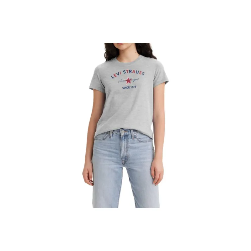Levis T Shirts Women's Gray-0