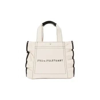 JILL STUART Magnetic Closure Tote Bag, Shopping Bag, Handbag Small Size Women's White