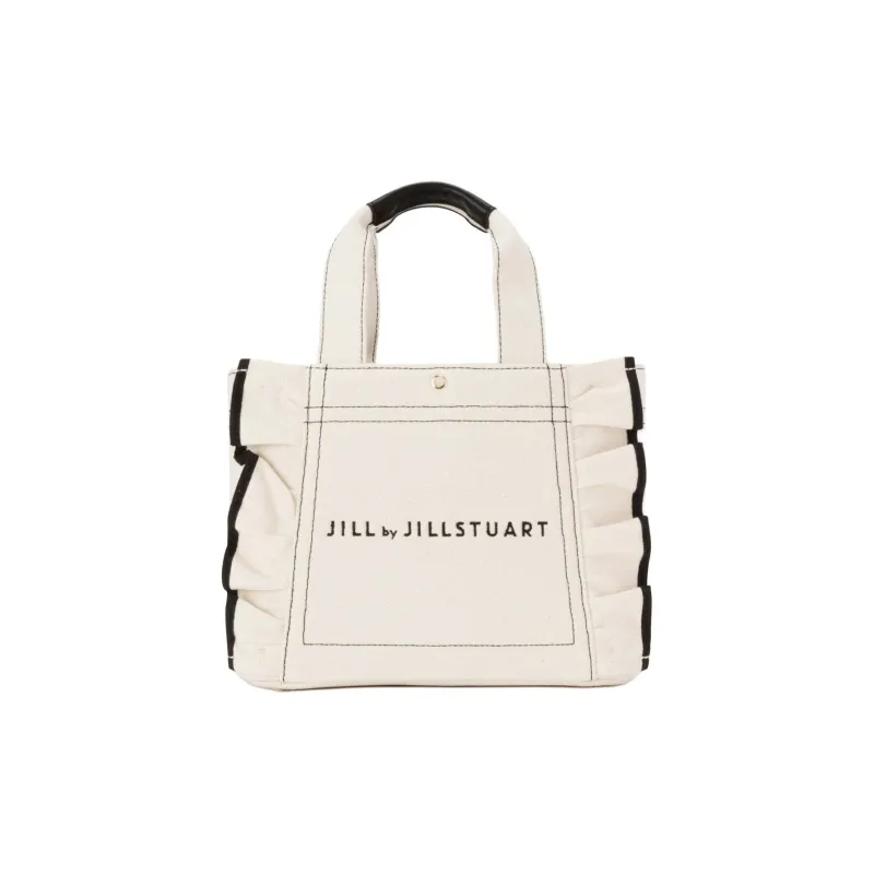 JILL STUART Magnetic Closure Tote Bag, Shopping Bag, Handbag Small Size Women's White-0