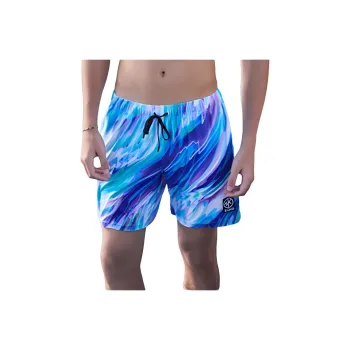 ZOKE Swimming Shorts Men's Orchid Purple And White Flowers
