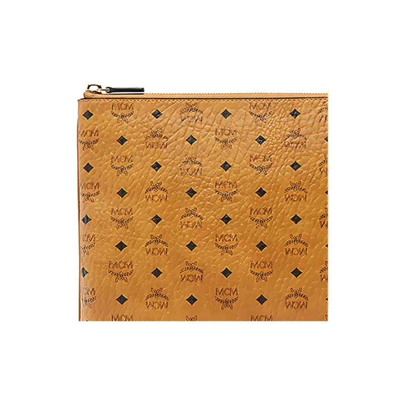 MCM Pouch Crossbody Visetos Medium Cognac-4