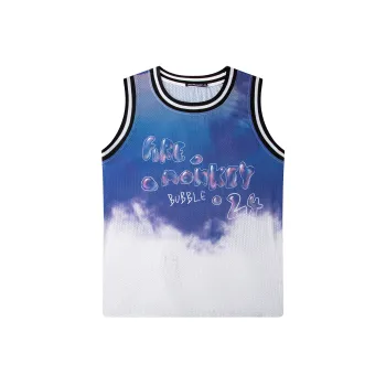 FireMonkey Basketball Jerseys Unisex White Blue