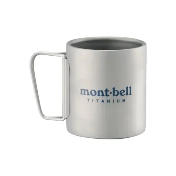 MONTBELL Outdoor Water Equipment Water Container 300ml Camping Titanium 7.5×8.5cm