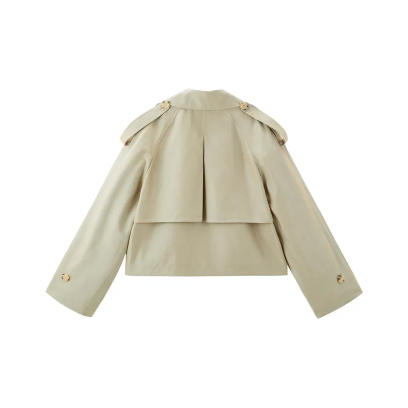 PEACEBIRD Trench Coat Women's Soybean Color-1